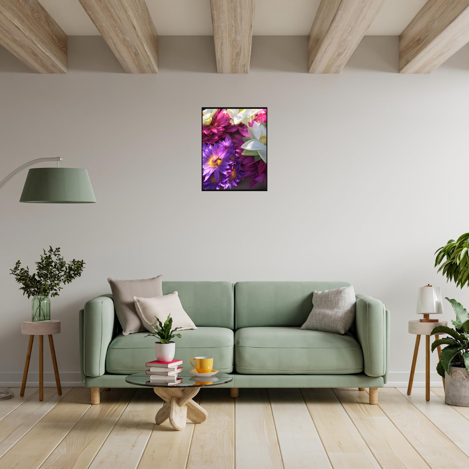 Dahlia Flower Wall Art Poster – Botanical Floral Artwork for Home Decor, Living Room, Bedroom, Office, Aesthetic Vintage Nature Print