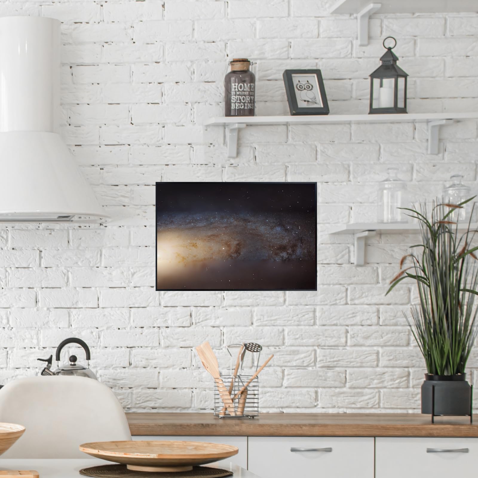 Blessed Posters Andromeda Galaxy Poster – Stunning Galaxy Night Sky Wall Art Print for Bedroom, Living Room, Office, or Home Decor – Space Astronomy Photography Artwork