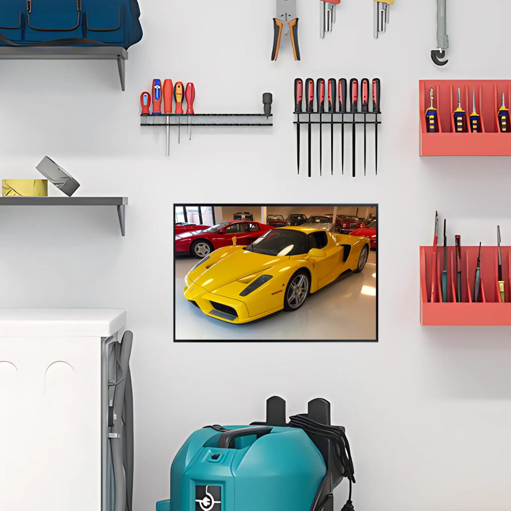 Blessed Posters Ferrari Enzo Poster – Exotic Italian Supercar Wall Art – Luxury Car Print for Garage Office Bedroom Living Room Décor