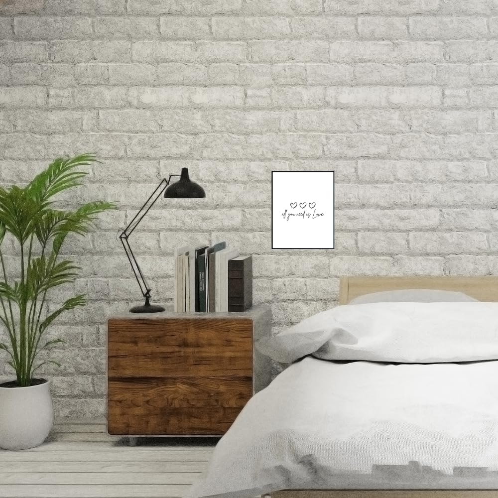 All You Need Is Love Positive Affirmation Wall Art Inspirational Poster Room Decor for Girls Women Bedroom Home