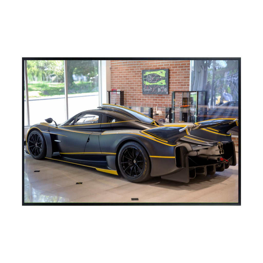 Blessed Posters Pagani Huayra Poster – Exotic Luxury Supercar Wall Art Print for Garage Office Bedroom Living Room Décor – Automotive Gift
