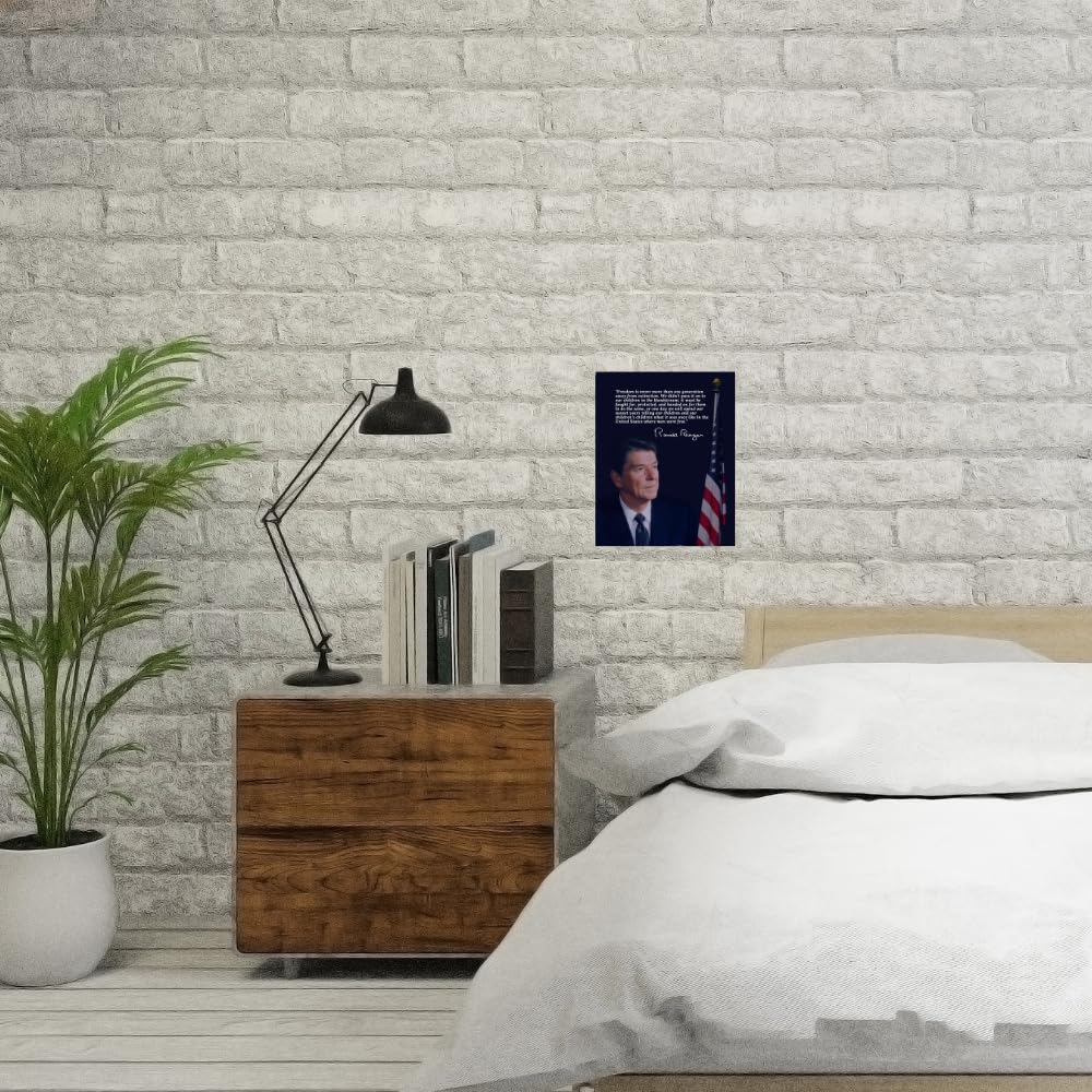 Blessed Ronald Reagan Quote Poster Patriotic Wall Art American Home Decor Inspirational Room Decoration