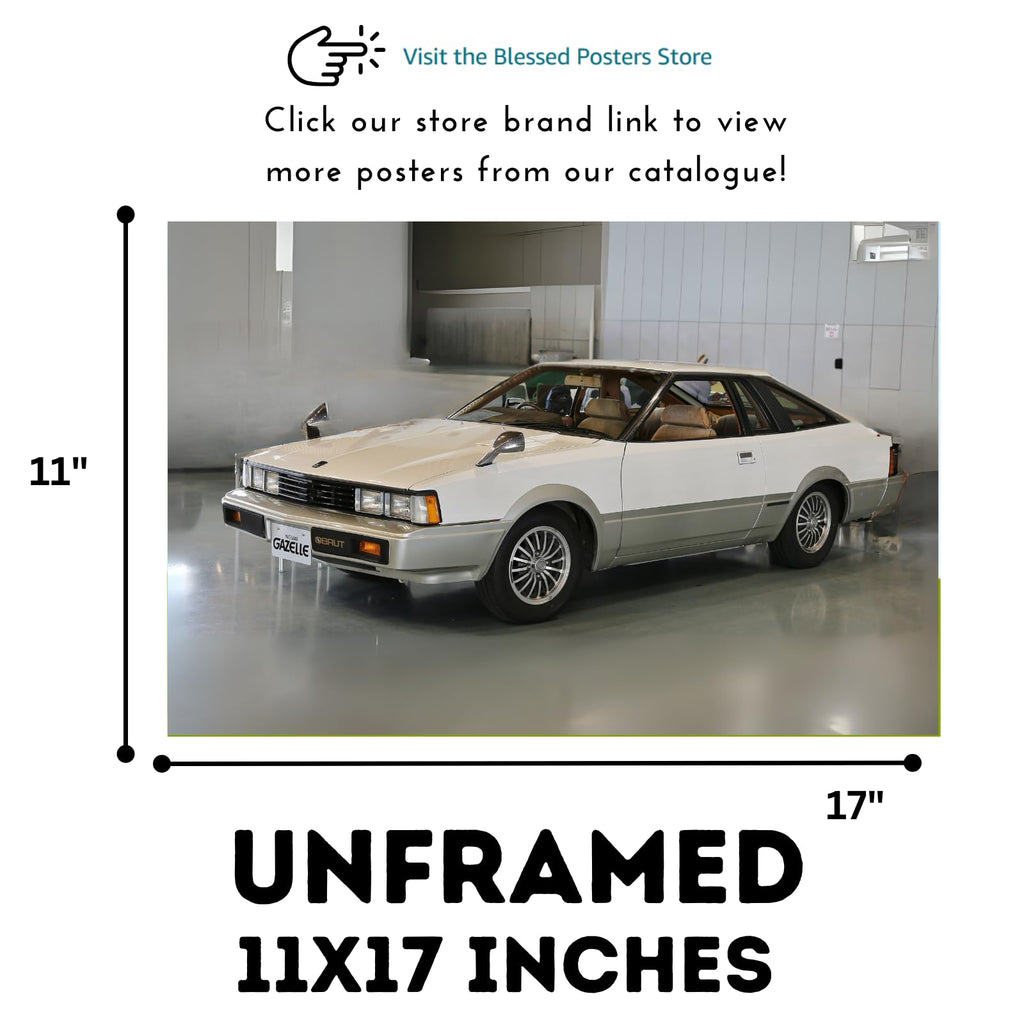 Blessed Posters Nissan Silvia S13 S14 Poster – Legendary JDM Drift Car Wall Art for Garage Bedroom Office or Living Room – Retro Tuner Automotive Decor