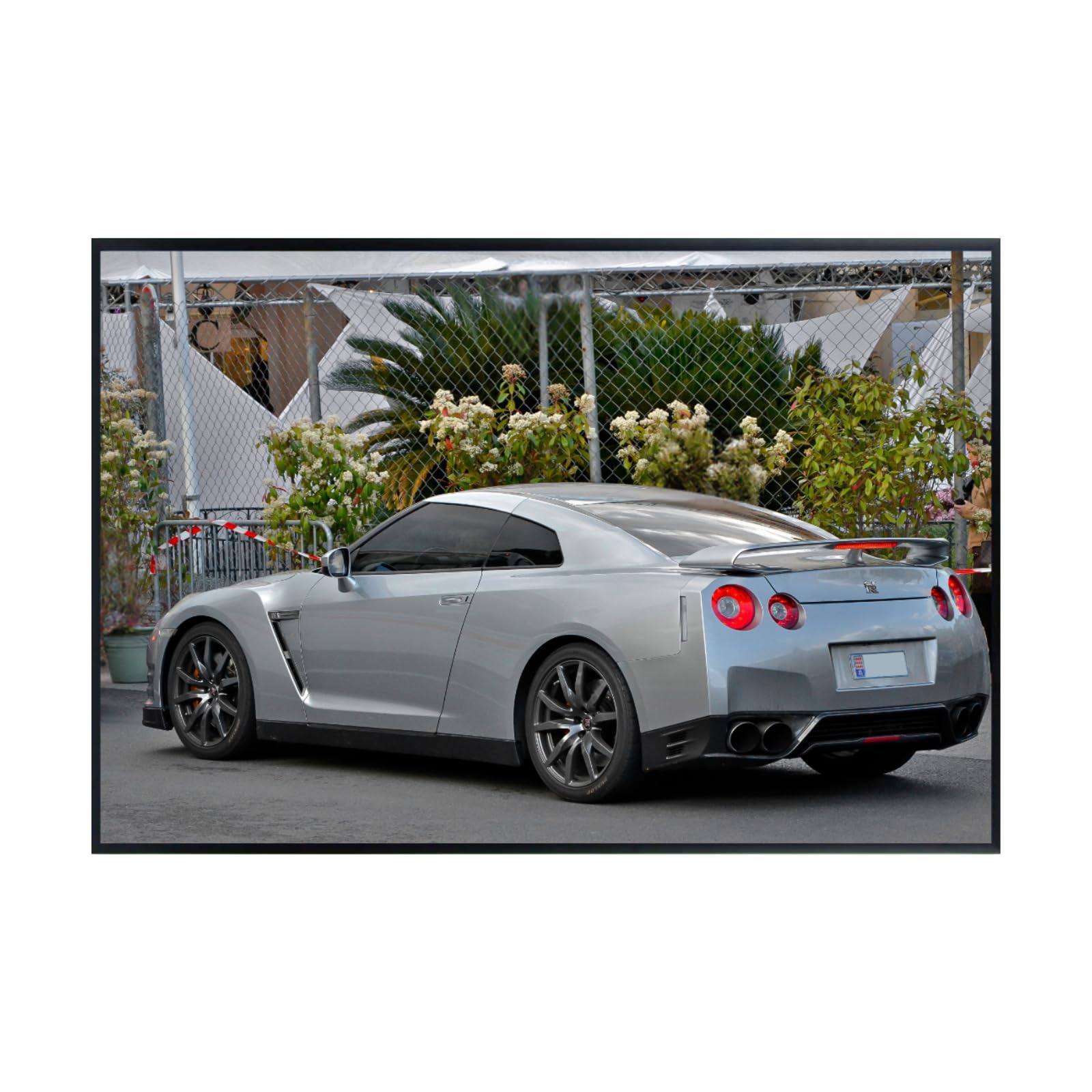 Blessed Posters Nissan GT-R Wall Art – Retro JDM Poster for Garage, Living Room, or Studio – Vintage Japanese Racing Car Print – Classic Automotive Decor for Car Enthusiasts