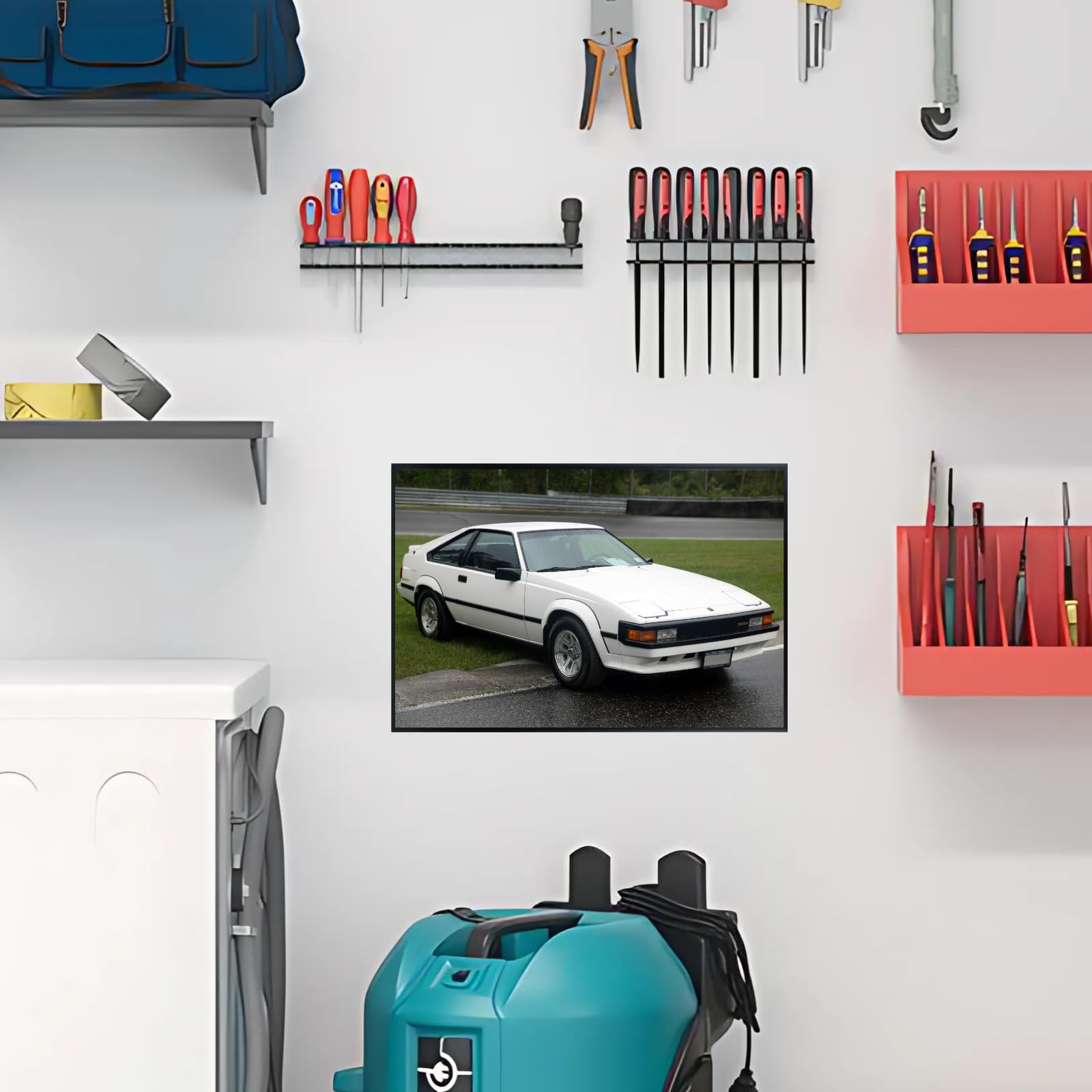 Blessed Posters Toyota Supra MK4 A80 Wall Art – JDM Sports Car Poster for Garage, Bedroom, or Living Room – Classic Japanese Performance Car Print – Automotive Racing Decor Gift