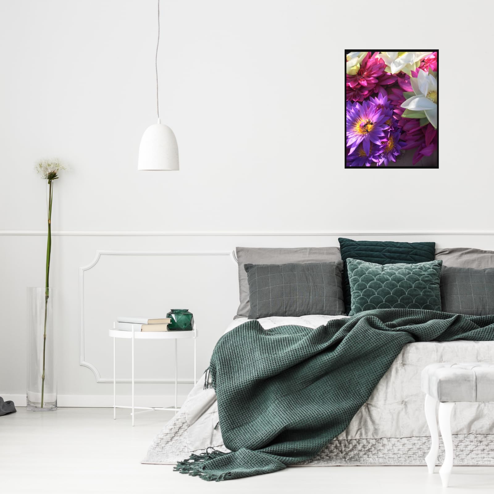 Dahlia Flower Wall Art Poster – Botanical Floral Artwork for Home Decor, Living Room, Bedroom, Office, Aesthetic Vintage Nature Print
