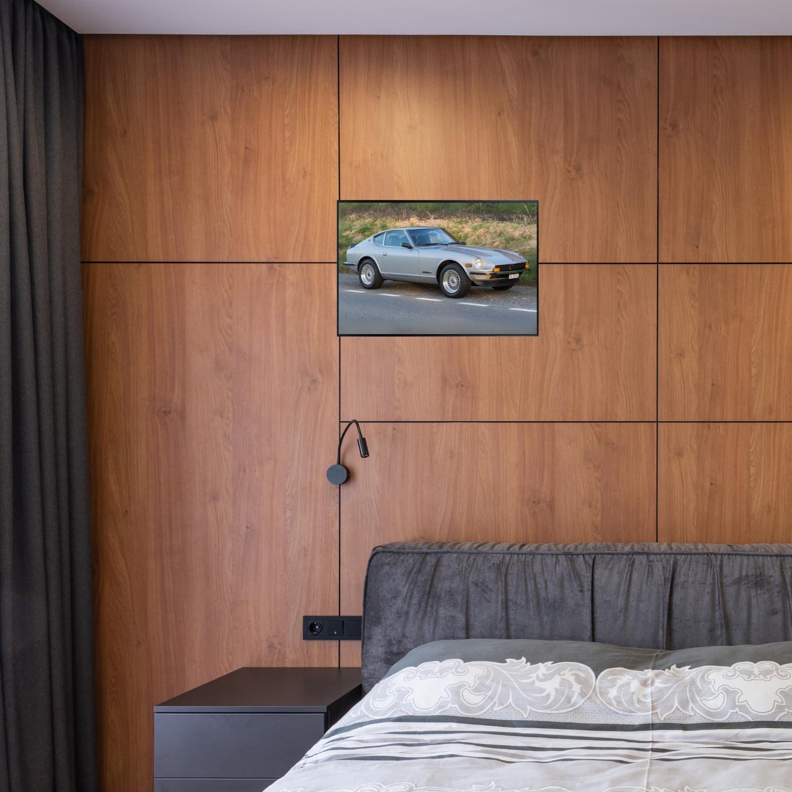 Blessed Posters Datsun 240Z Wall Poster – Retro Japanese Performance Car Print for Office Bedroom Den – Stylish Auto Enthusiast Decor