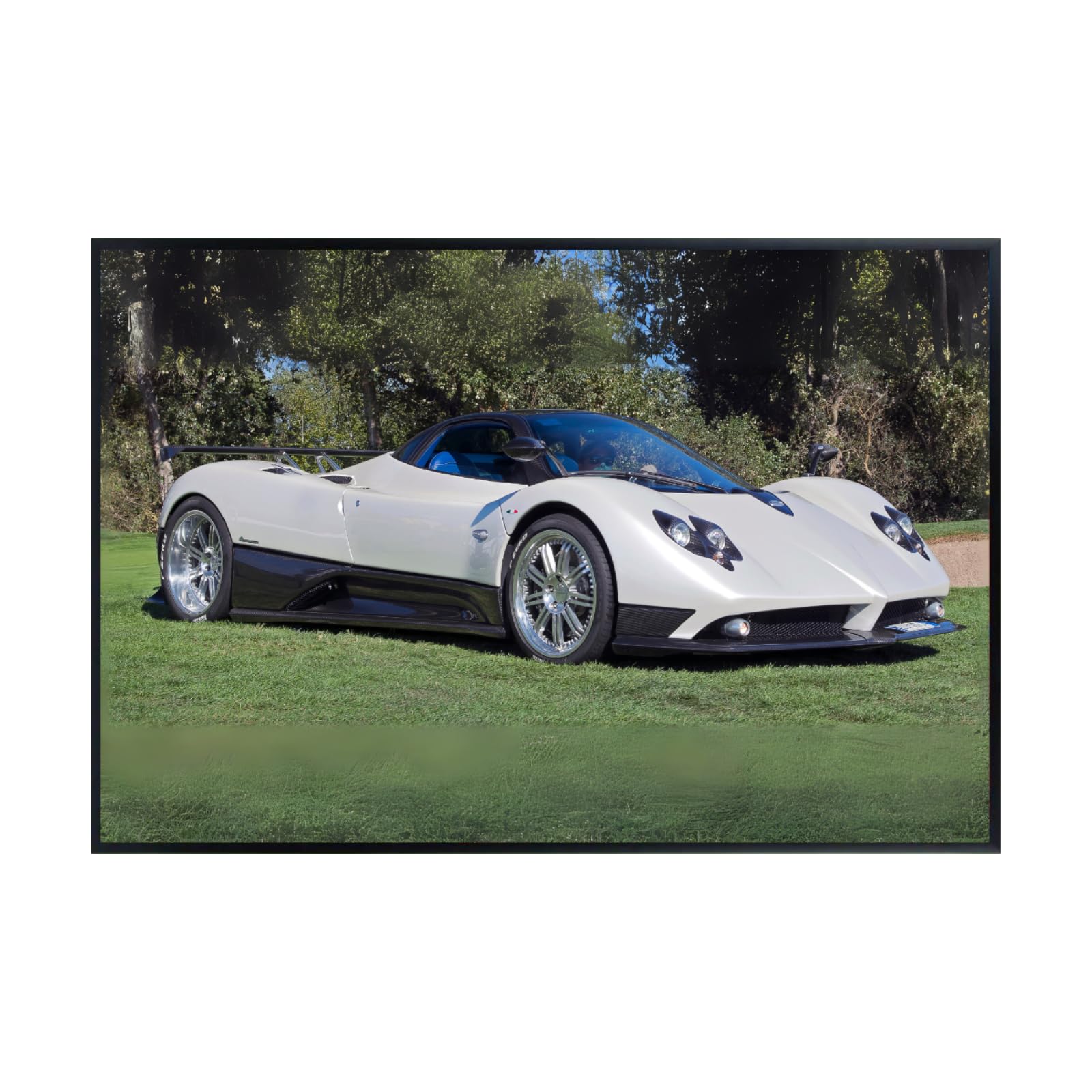 Blessed Posters Pagani Zonda Cinque Poster Exotic Car Wall Art Supercar Print Garage Office Home Decor