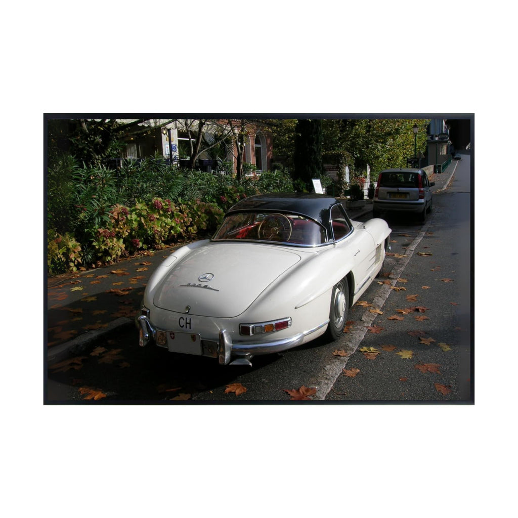 Blessed Posters Mercedes-Benz 300SL Gullwing Poster – Classic Luxury Sports Car Wall Art Print – Iconic Vintage Supercar Poster for Garage Office Bedroom Living Room