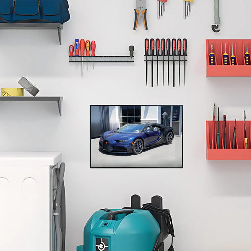 Blessed Posters Bugatti Chiron Poster – Luxury Hypercar Wall Art Print for Garage Office Bedroom Living Room Décor – Exotic Car Gift