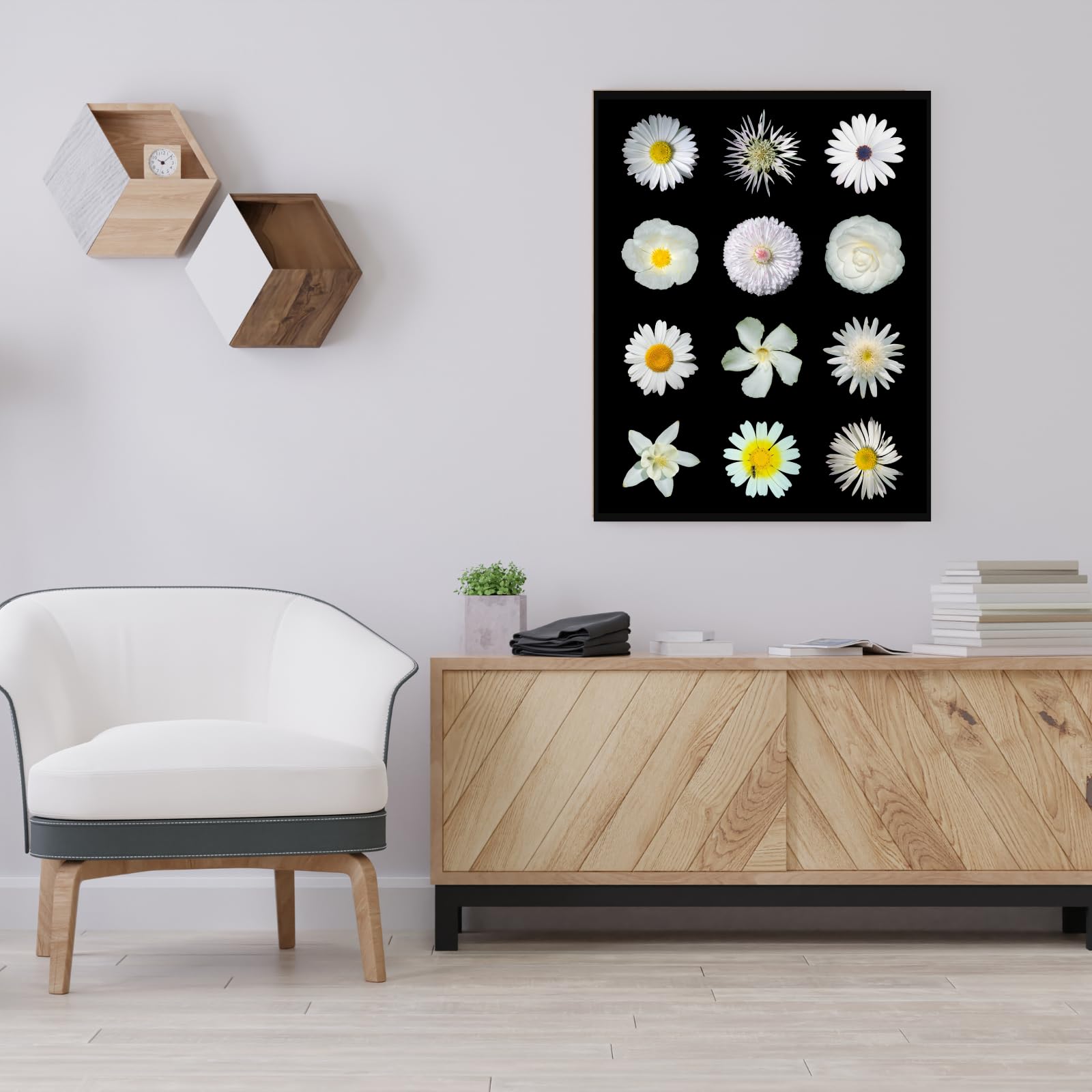 Narrow-Leaved Cistus Botanical Poster – Vintage Floral Wall Art Print for Home Decor, Nature Illustration Art for Living Room, Bedroom, Office