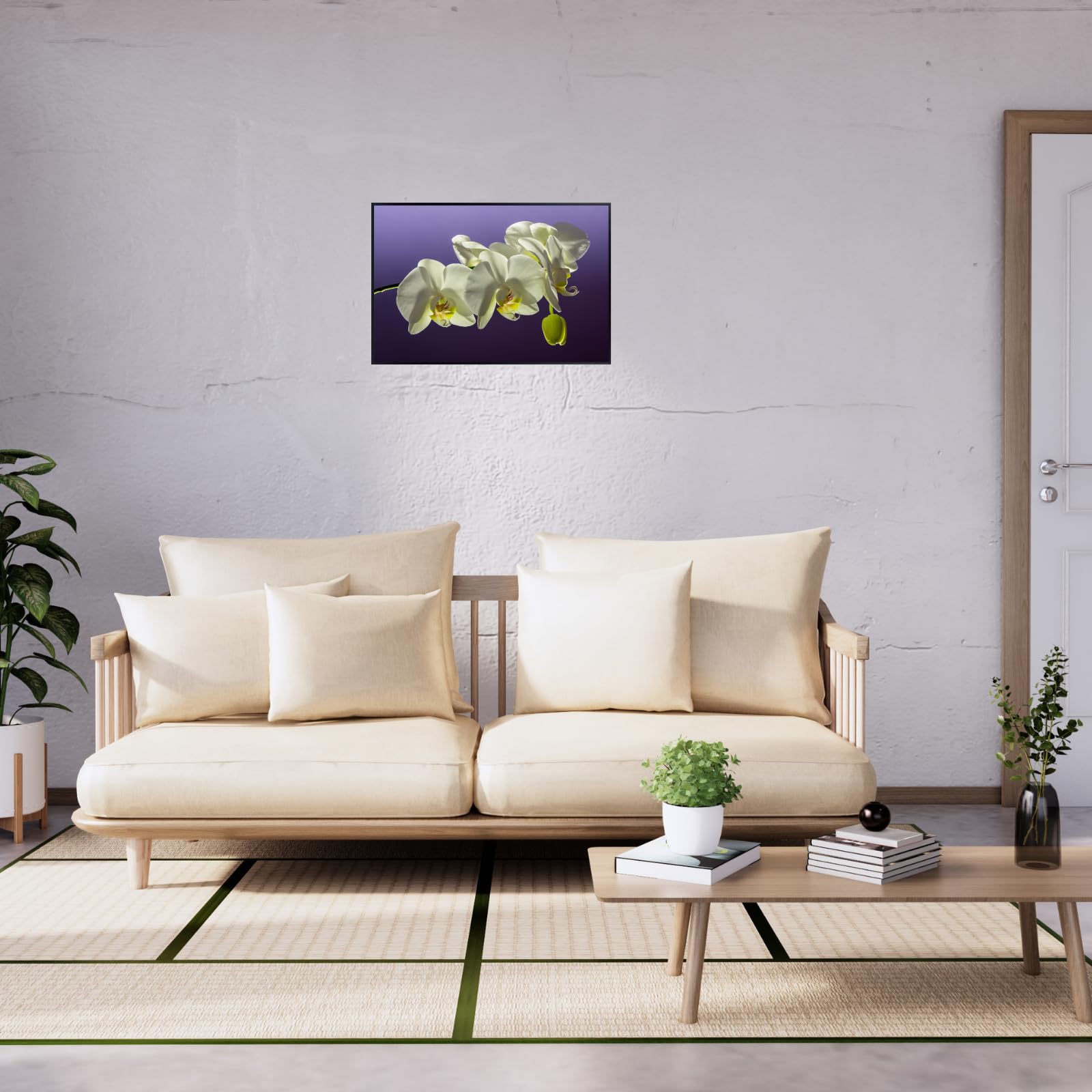Elegant Phalaenopsis Orchid Wall Art Poster – Home Decor Botanical Print for Living Room, Bedroom, Office Wall Decor