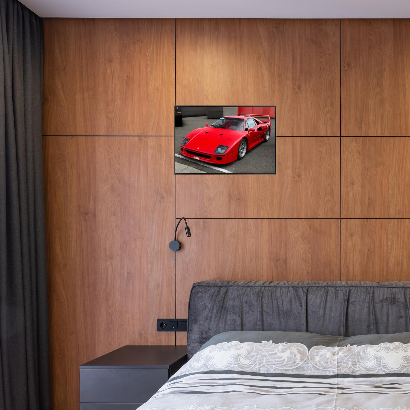 Blessed Posters Ferrari F40 Poster Luxury Supercar Wall Art Automotive Print Garage Office Home Decor