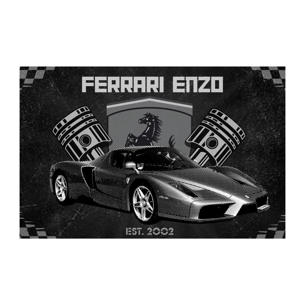 Blessed Posters Ferrari Enzo Poster – Luxury Hypercar Wall Art Print – Exotic Car Poster for Garage Office Bedroom Home Décor