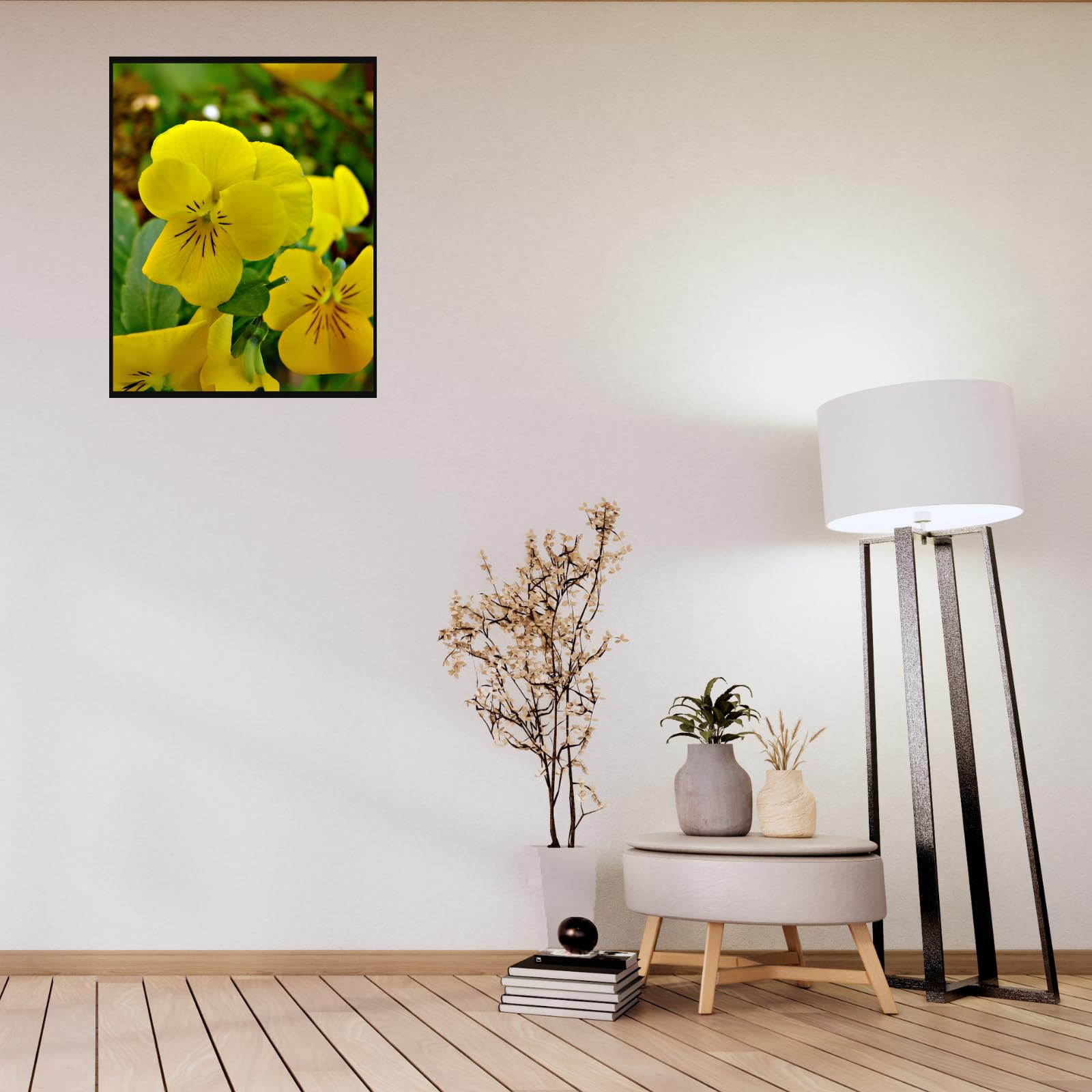 Viola Tricolor Wild Pansy Poster – Botanical Flower Wall Art for Home Decor, Vintage Nature Print, Aesthetic Floral Artwork for Living Room, Bedroom, Office