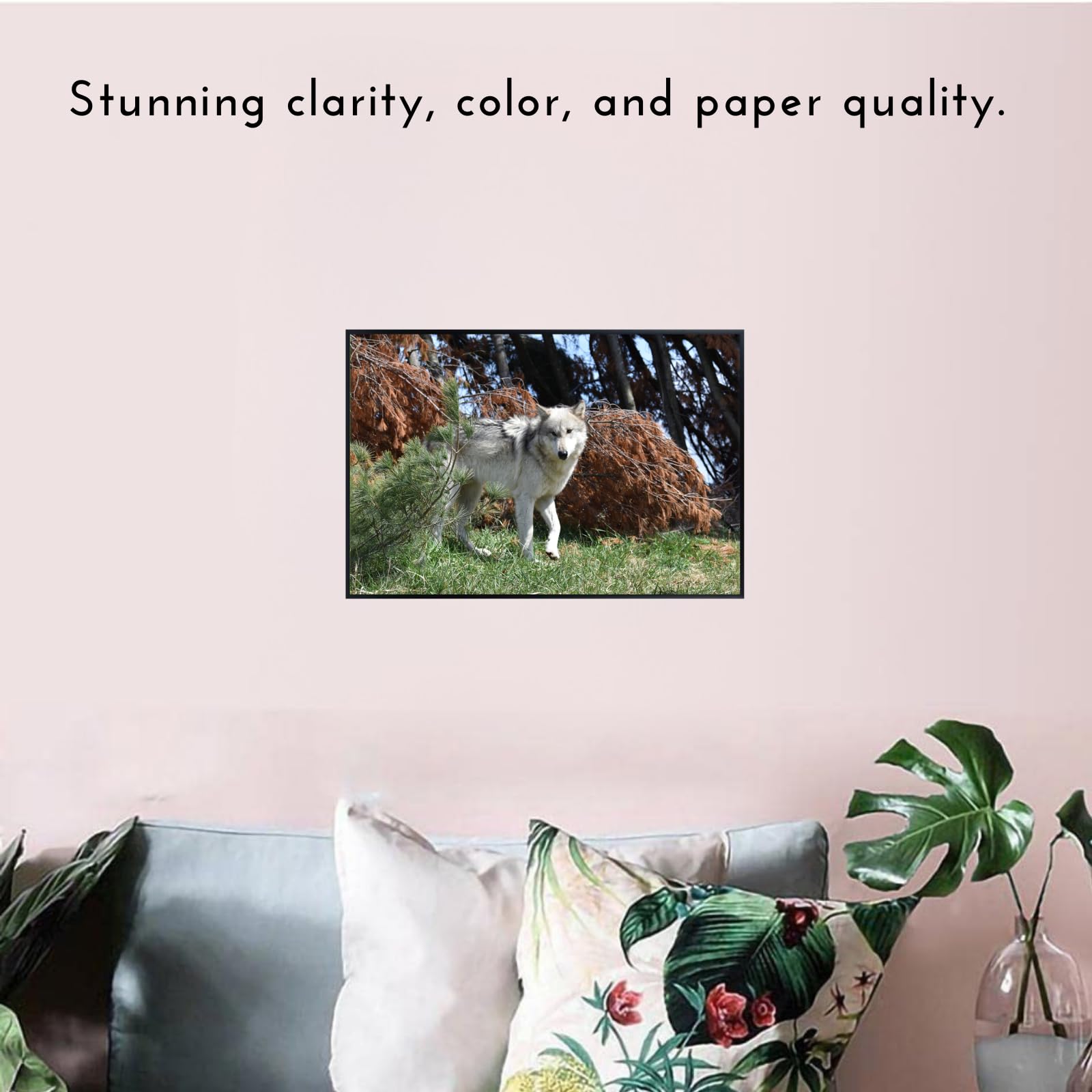 Gray Wolf Artwork – Wilderness Poster Print for Living Room, Bedroom, Office, or Home Décor
