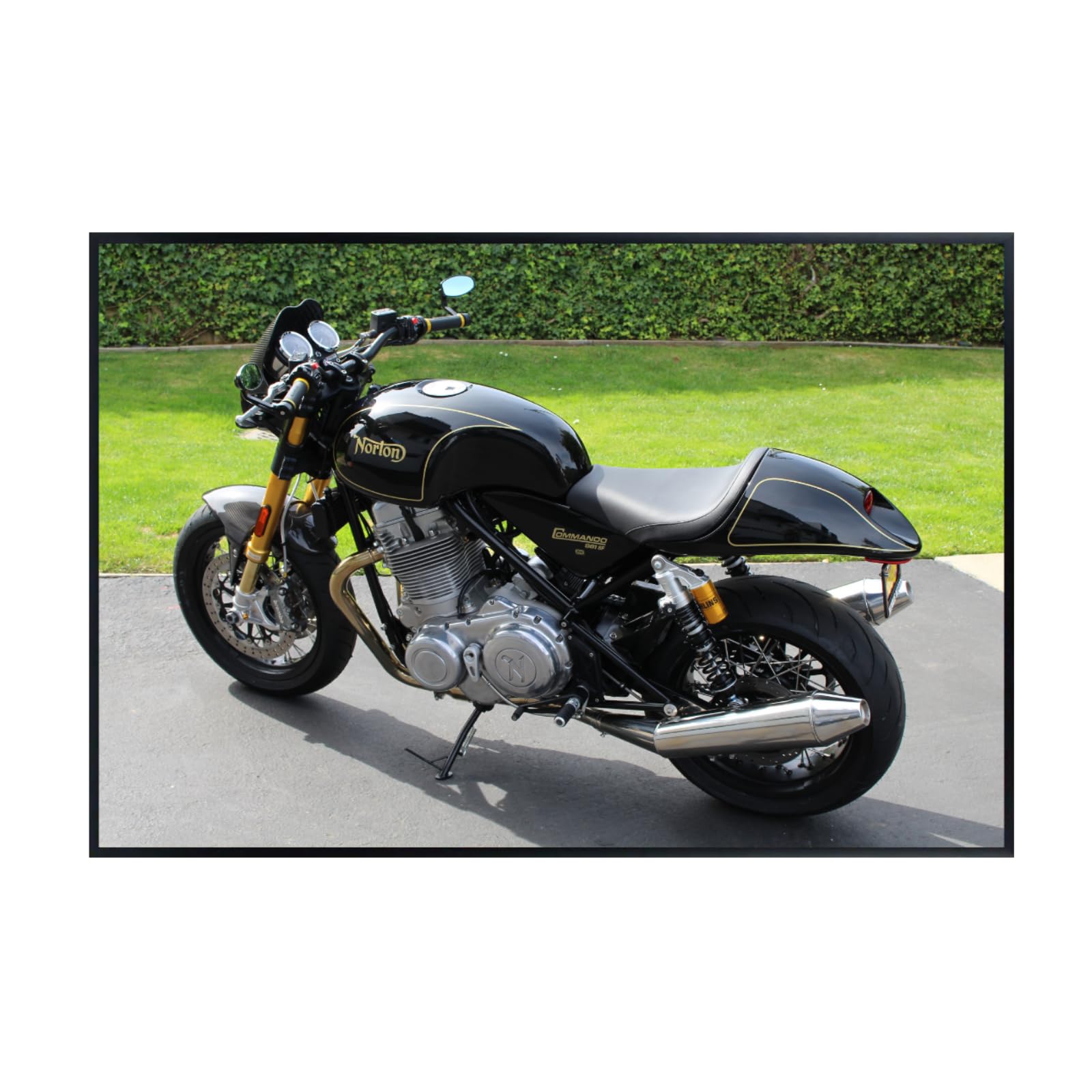Norton Commando Motorcycle Poster – Vintage Bike Wall Art Print for Garage, Office, or Bedroom Decor