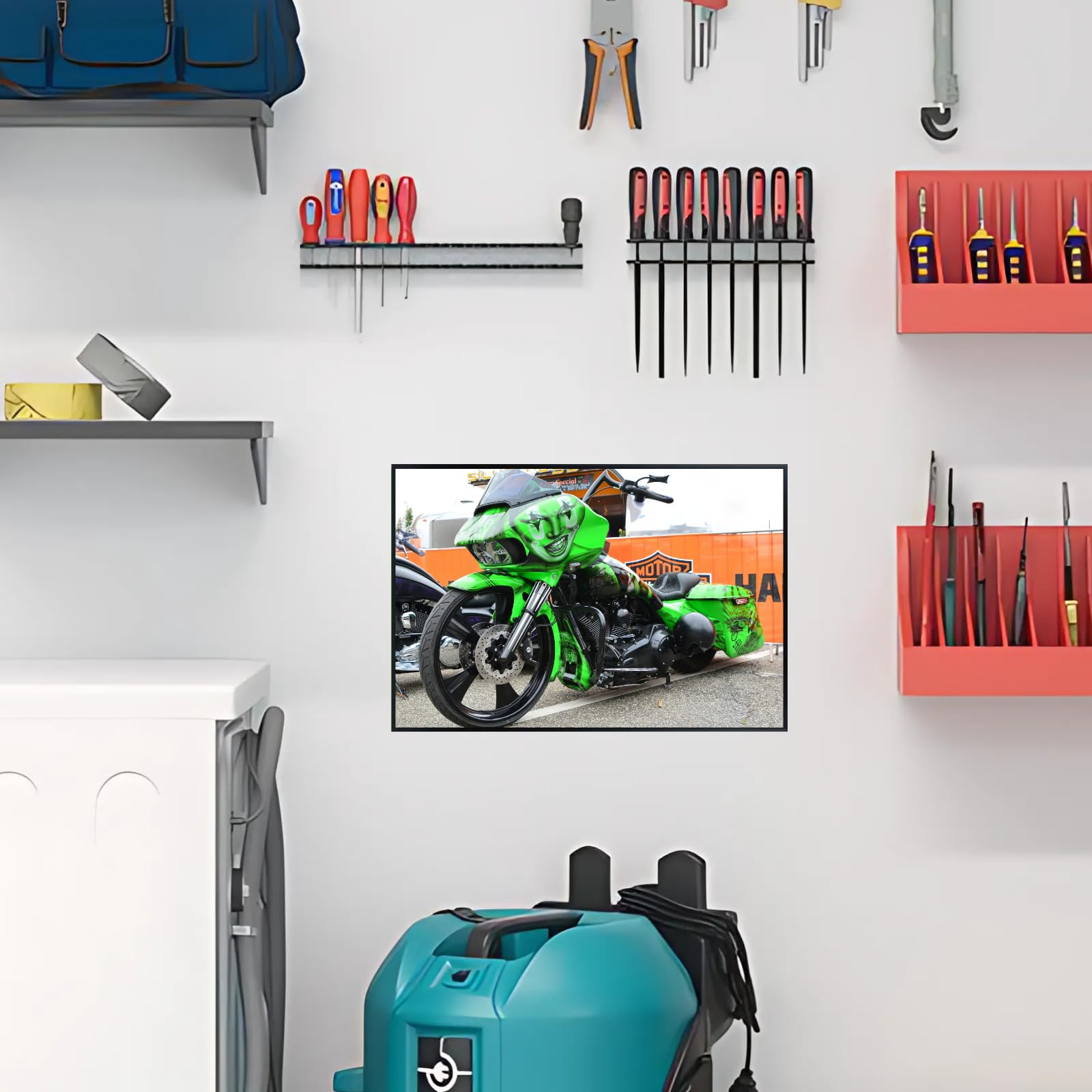 Road Glide Street | Glide Motorcycle Poster - Classic Moto Artwork for Living Room, Garage or Office