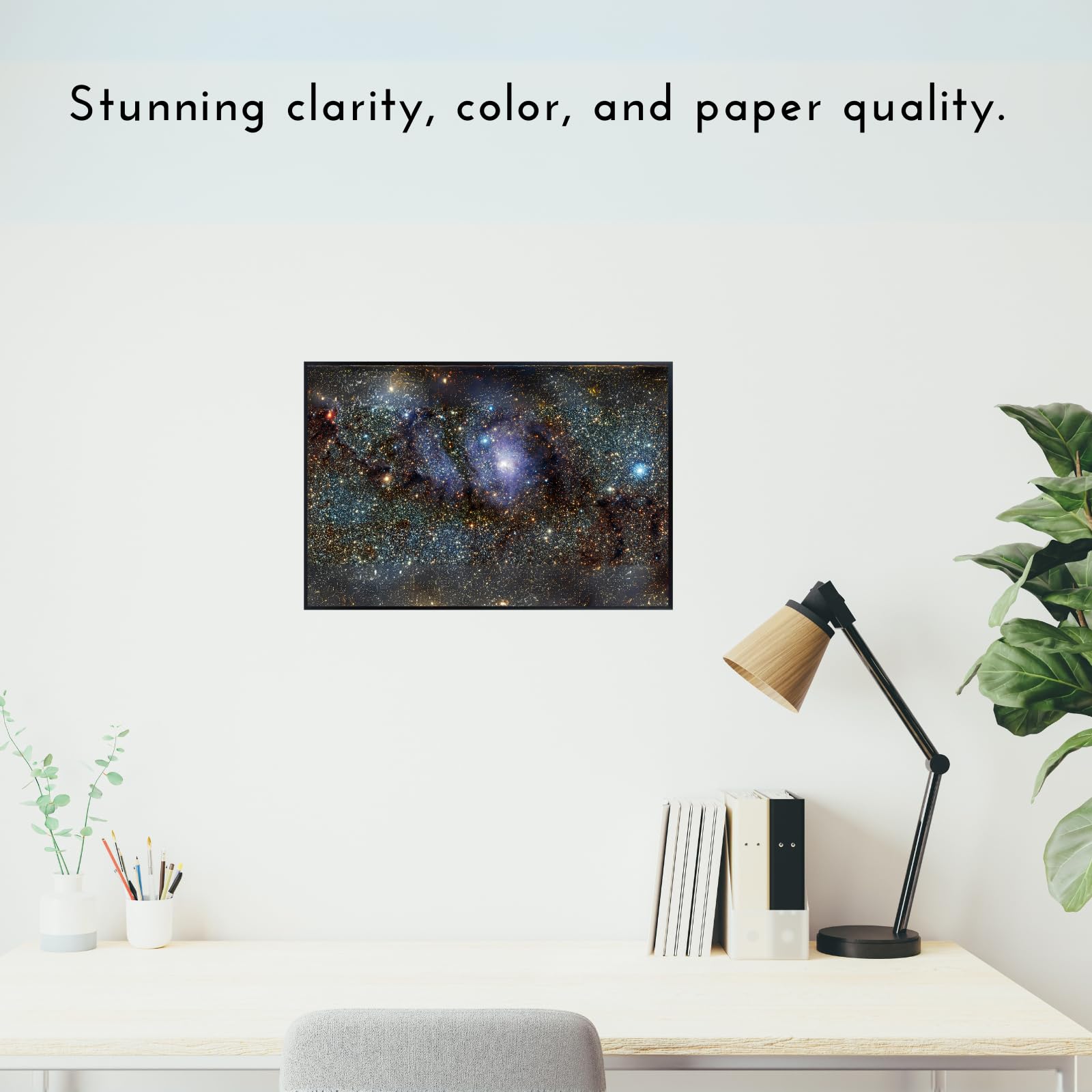 Blessed Posters Lagoon Nebula Wall Art Print – Galaxy Space Poster – Astronomy Night Sky Home Decor for Bedroom Living Room Office