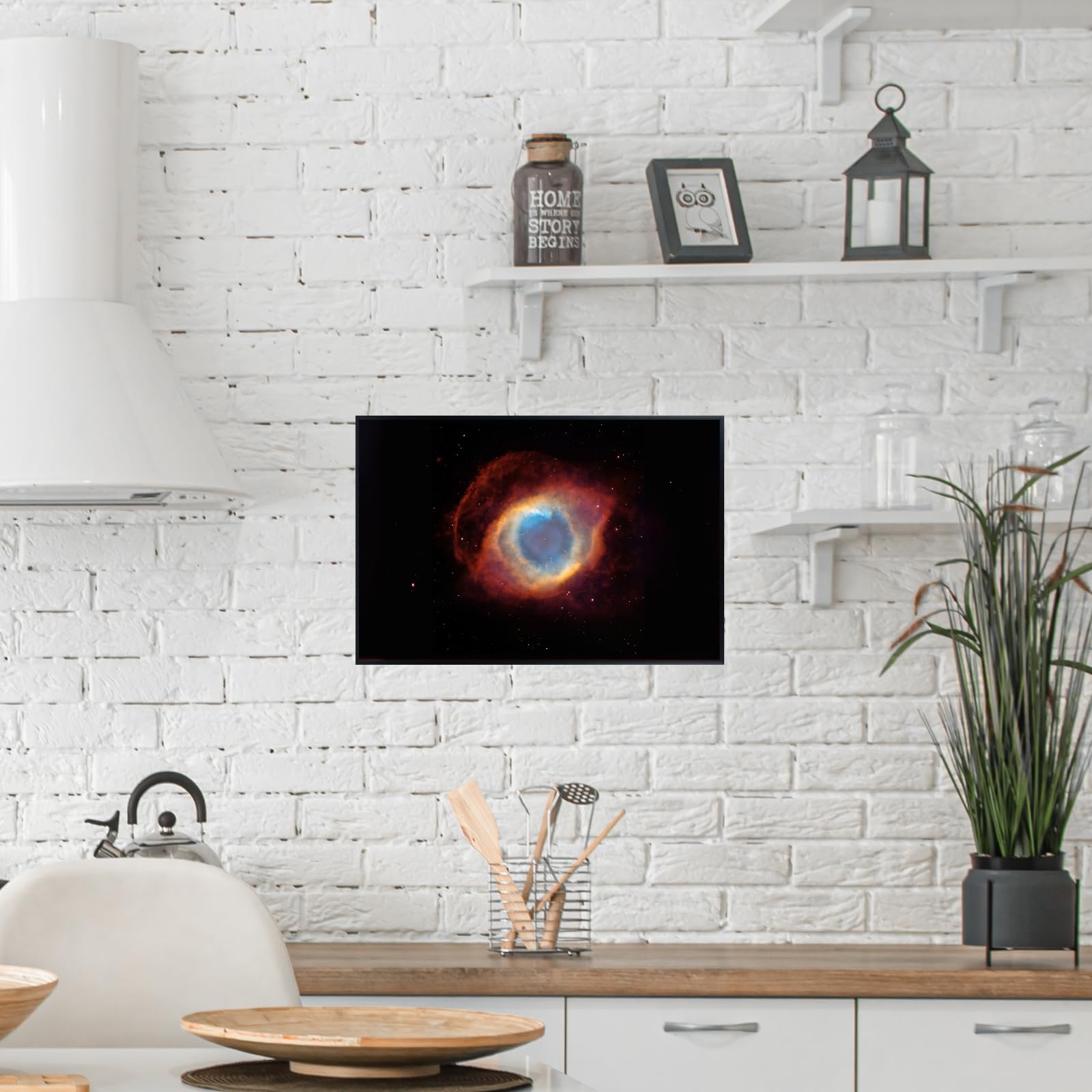 Blessed Posters Helix Nebula Poster – Galaxy Space Wall Art Print – Astronomy Photography Artwork for Bedroom Living Room Home Office Decor