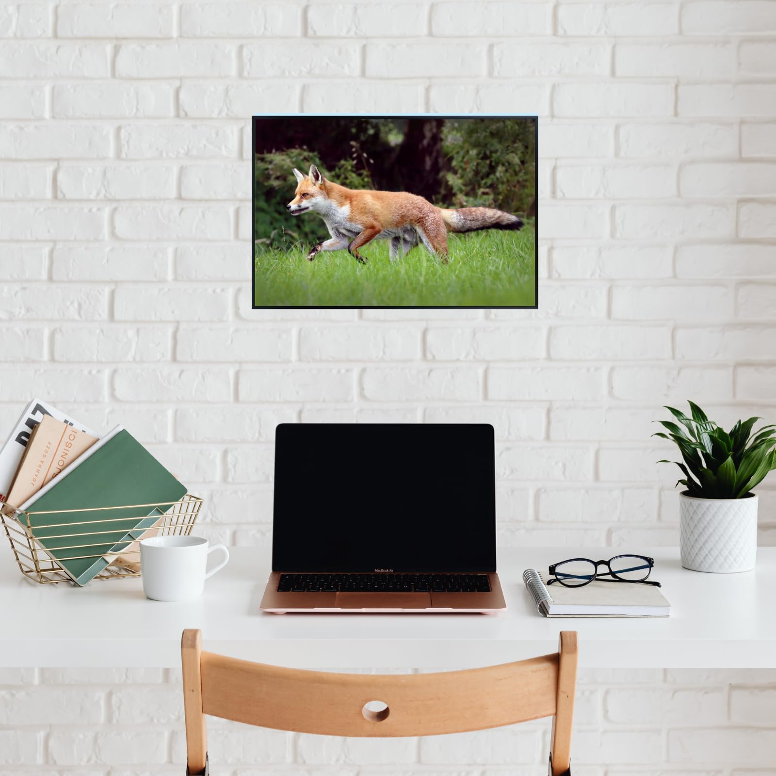 Trot Fox Artwork Poster – Wilderness Nature Wall Art Print for Home decor, Office, Bedroom, or Study Spaces