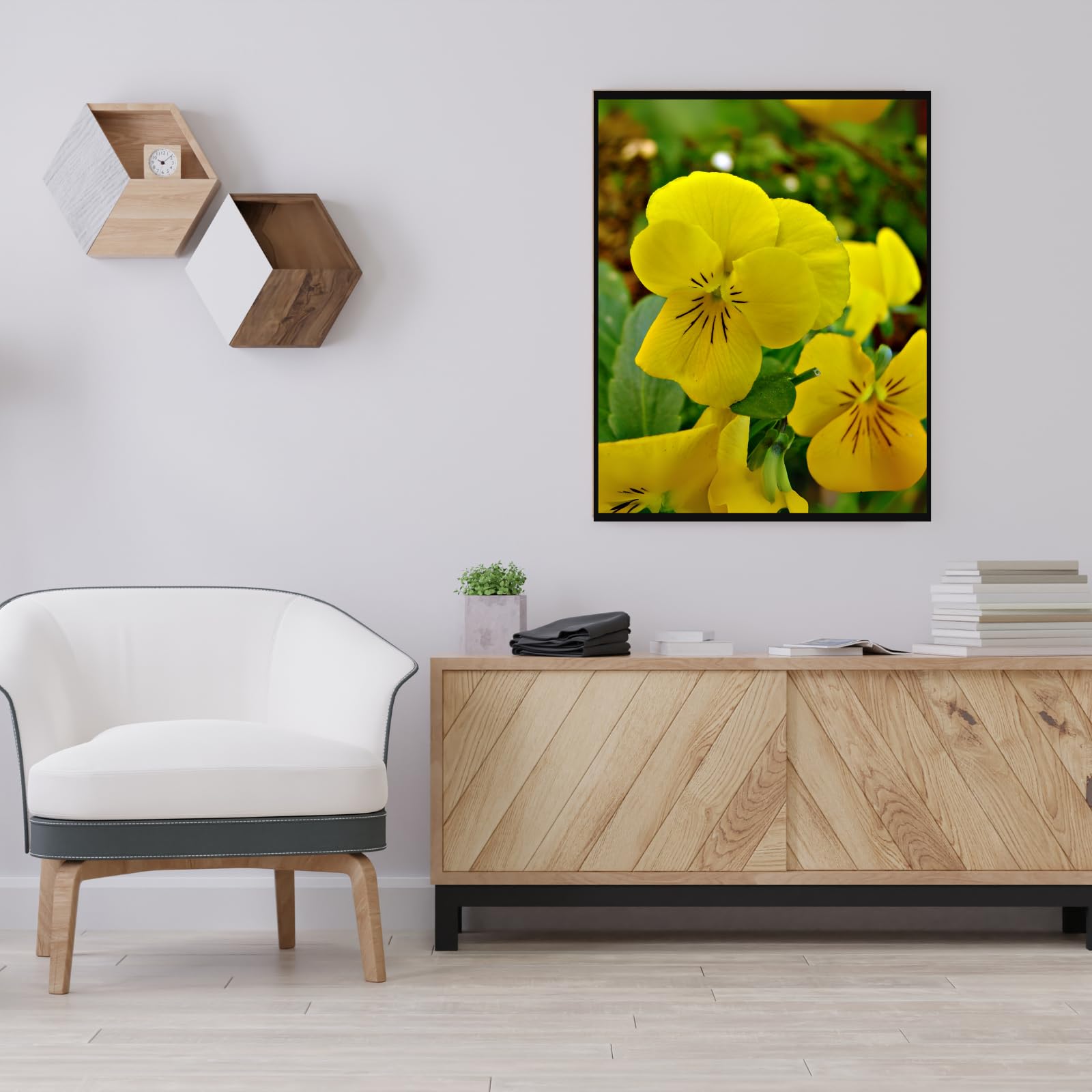 Viola Tricolor Wild Pansy Poster – Botanical Flower Wall Art for Home Decor, Vintage Nature Print, Aesthetic Floral Artwork for Living Room, Bedroom, Office