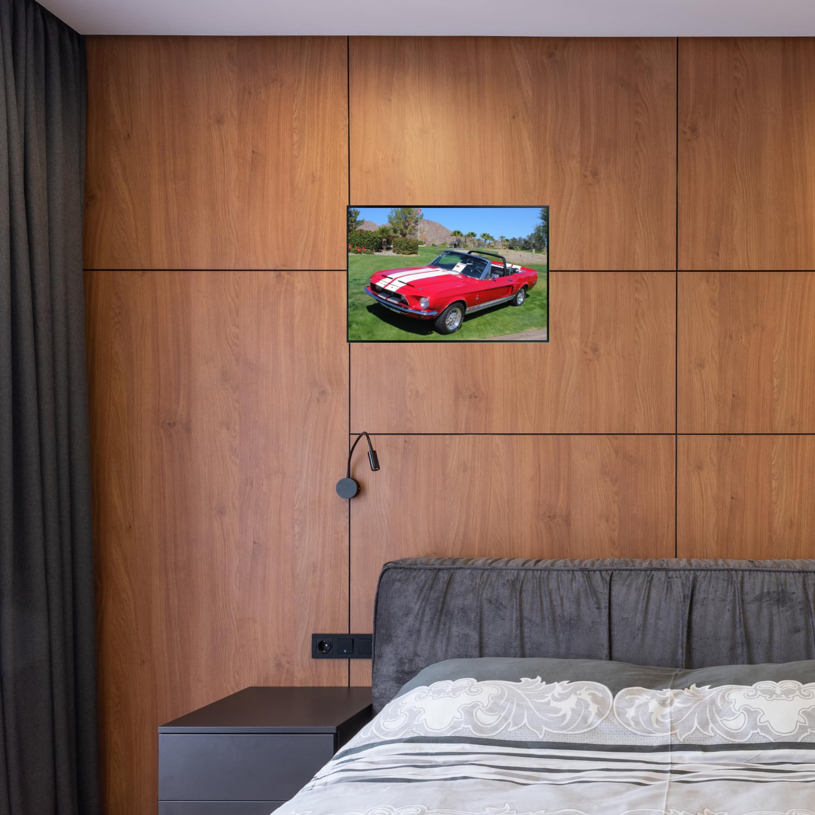 Blessed Posters Shelby Poster – Classic American Muscle Car Wall Art Print for Garage Bedroom Office Living Room Retro Automotive Decor