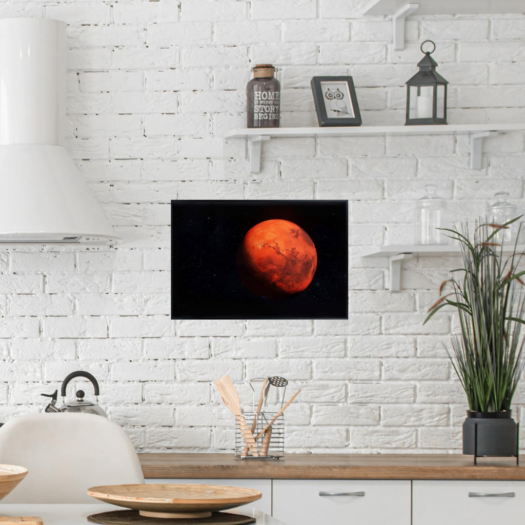 Blessed Posters Planet Mars Poster – Galaxy Wall Art Print for Home Office Bedroom Decor – Space Astronomy Artwork