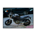 Ducati Monster Motorcycle Poster - Street Bike Wall Decor for Garage, Office, or Man Cave