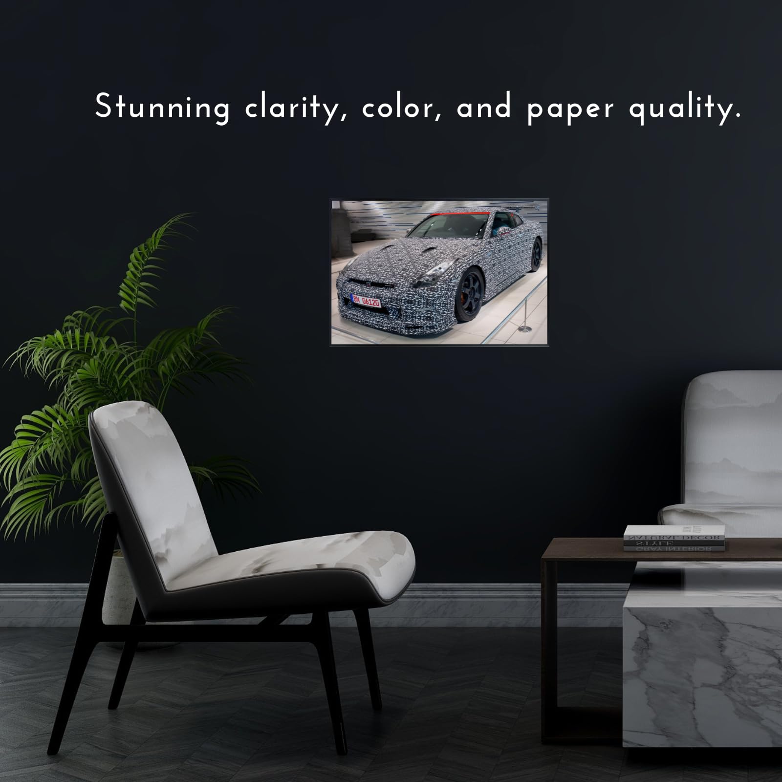 Blessed Posters Nissan GT-R Wall Art – JDM Supercar Poster for Garage, Bedroom, or Office – Iconic Japanese Sports Car Decor Print – Vintage Automotive Artwork Gift for Car Enthusiasts