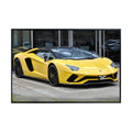 Blessed Posters Lamborghini Aventador Poster – Exotic Luxury Hypercar Wall Art Print for Garage Office Bedroom Living Room Décor – Automotive Gift