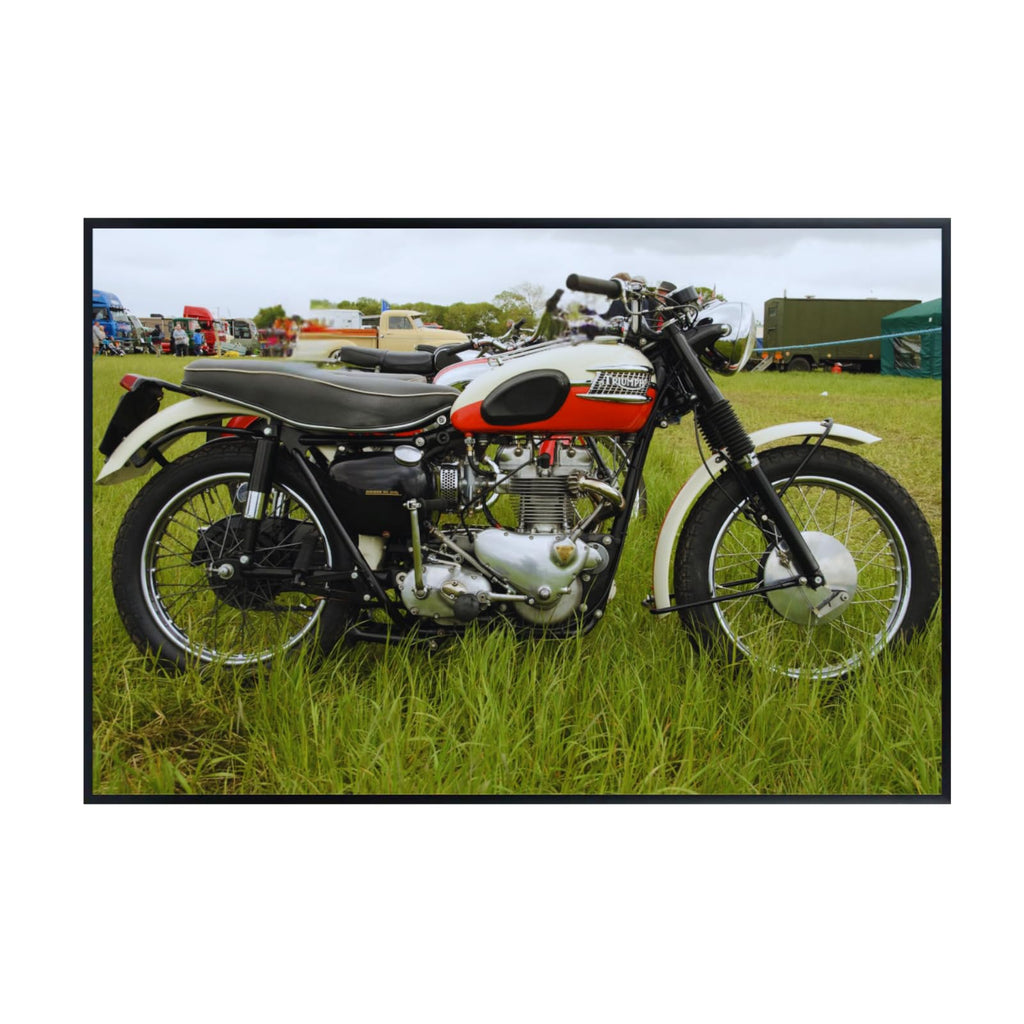 Triumph TR6 Trophy Motorcycle Poster – Classic Bike Wall Deco for Garage, Office, or Living Room