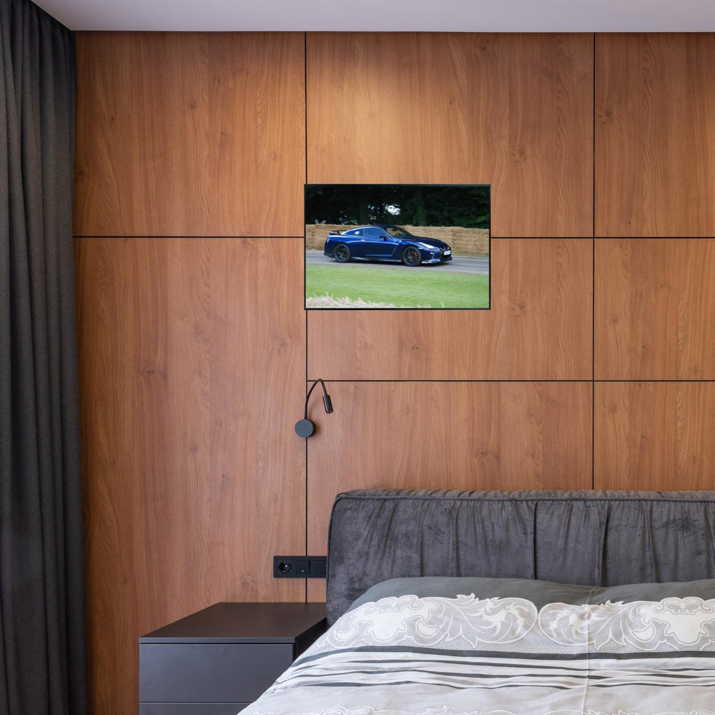 Blessed Posters Nissan GT-R Wall Art – JDM Performance Car Poster for Home, Studio, or Man Cave – Classic Japanese Sports Car Print – Retro Tuner Culture Automotive Decor