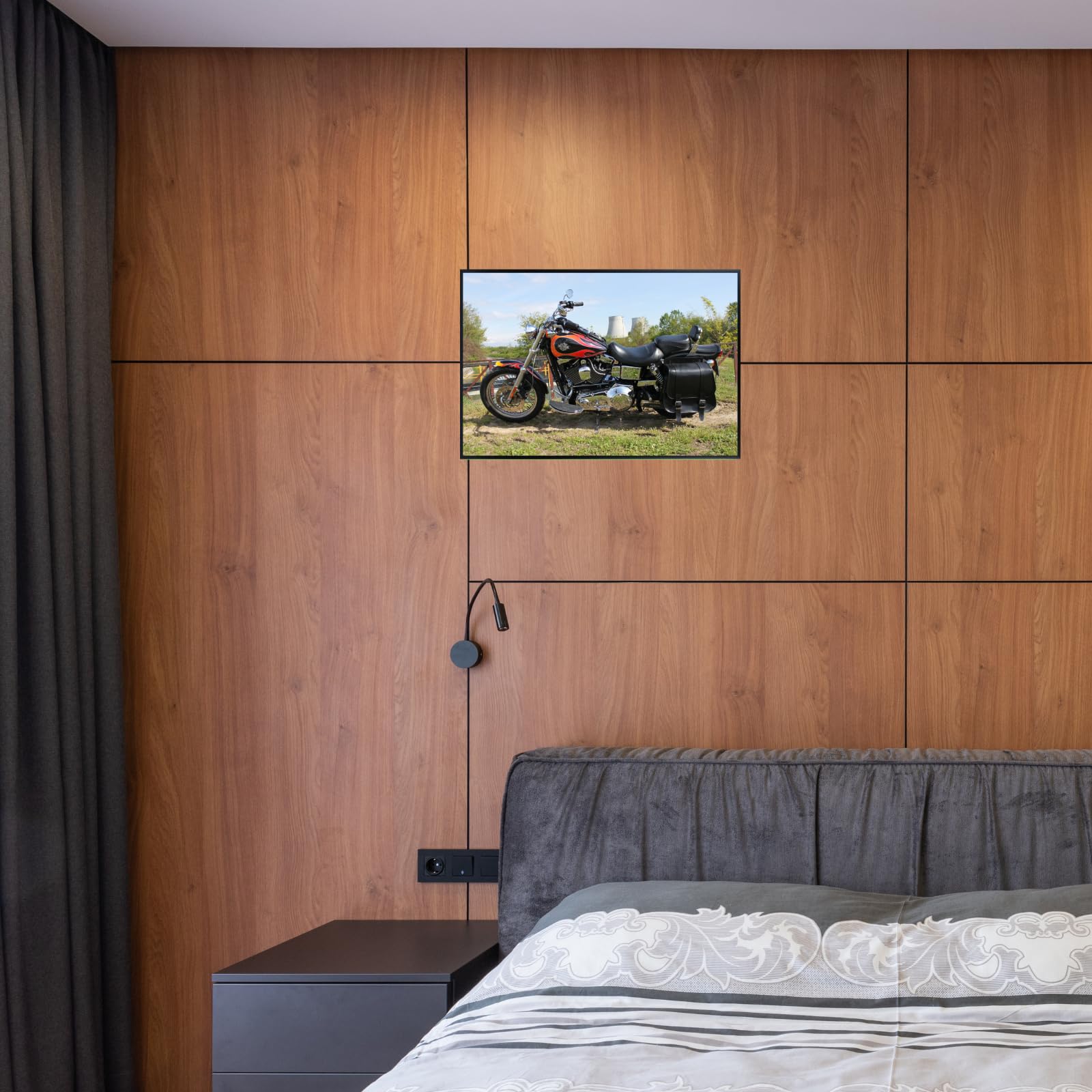 Dyna 1450 Motorcycle Poster - Vintage Motorbike Wall Art Print for Garage, Office, or Man Cave