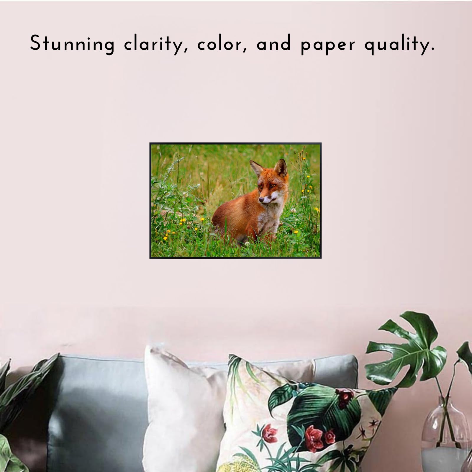 Wildlife Rod Raev Fox Poster – Nature Wall Art Print for Home, Office, Bedroom, or Study Spaces