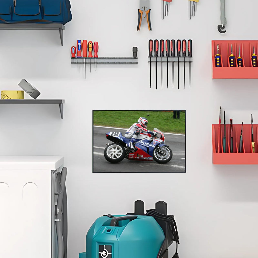 VFR750R RC30 Poster - Sport Motorcycle Wall Decor for Office, Living Room or Man Cave