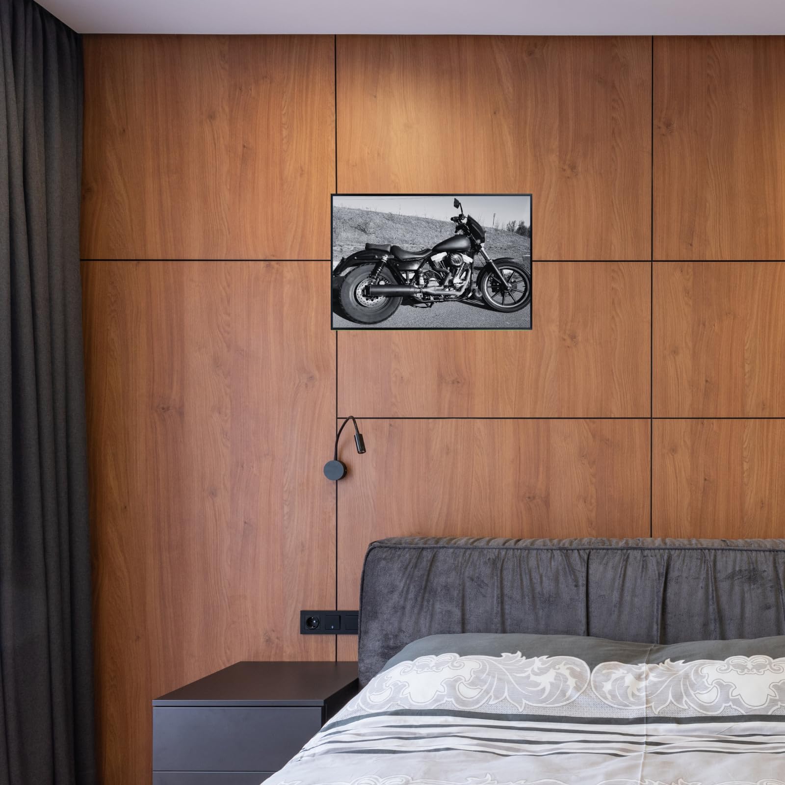 FX Superglide Motorcycle Poster - Power Cruiser Wall Deco for Office, Living Room or Man Cave