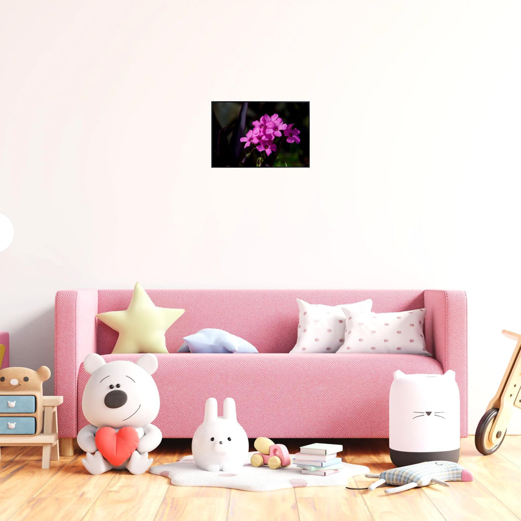 Pink-Sorrel Flower Poster – Oxalis Articulata Botanical Wall Art Print for Home Decor, Living Room, Bedroom, or Office – Elegant Floral Nature Artwork