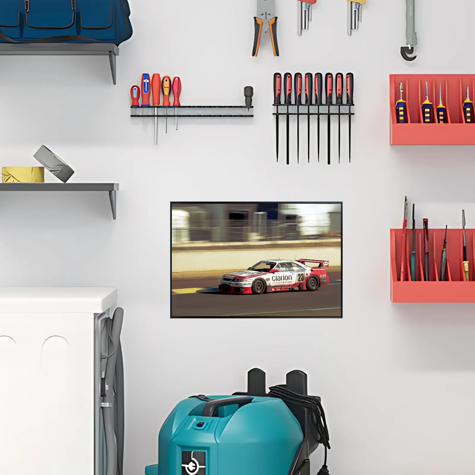 Blessed Posters Nissan GT-R Wall Art – Iconic Japanese Supercar Poster Print for Garage, Bedroom, Office, or Living Space – Vintage JDM Automotive Decor