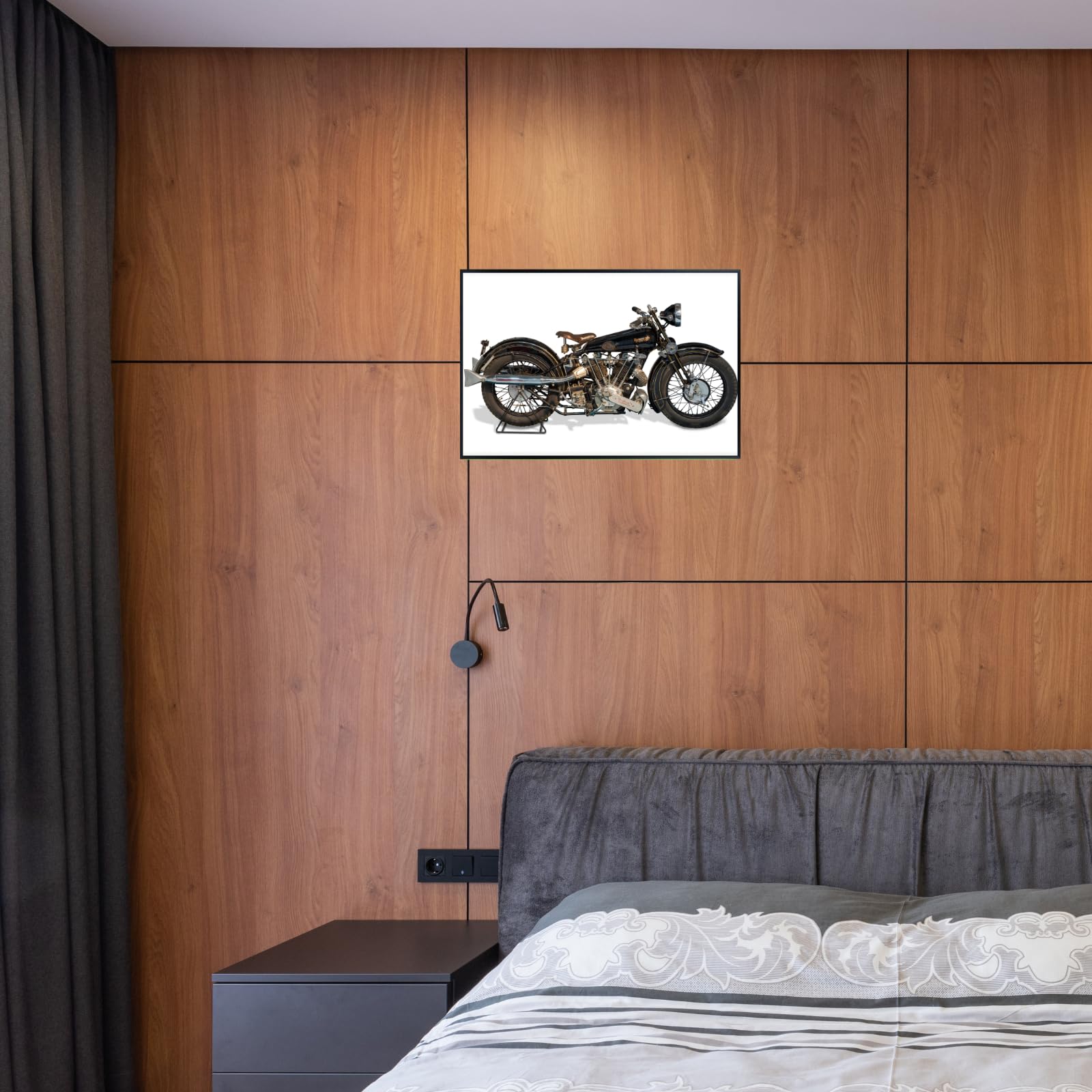 Brough Superior SS100 Poster - Vintage Motorcycle Wall Decor for Garage, Office or Man Caves.