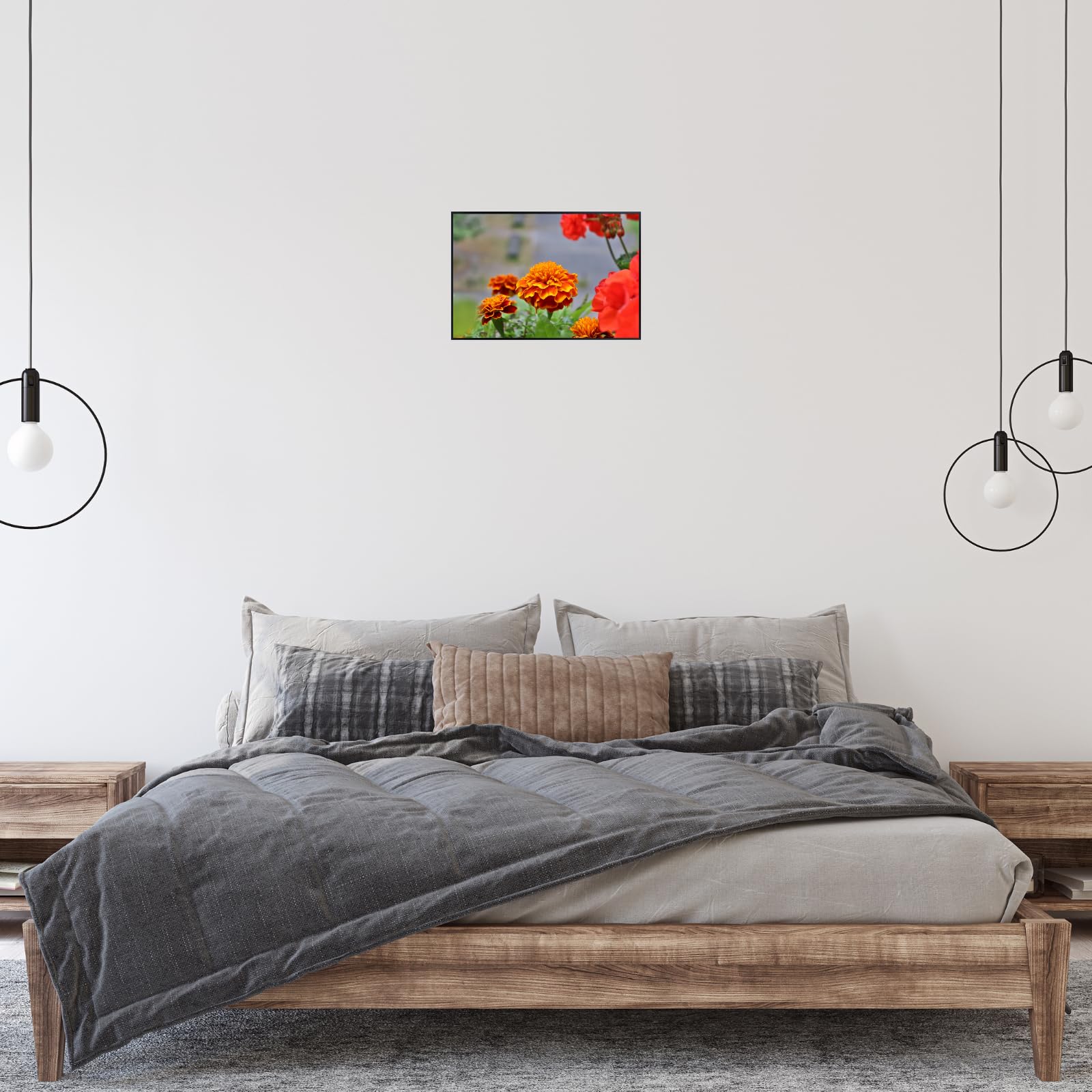 Tagetes Marigold Wall Art Poster – Botanical Flower Print for Home Decor, Nature-Inspired Floral Artwork for Living Room, Bedroom, or Office – Elegant Botanical Poster