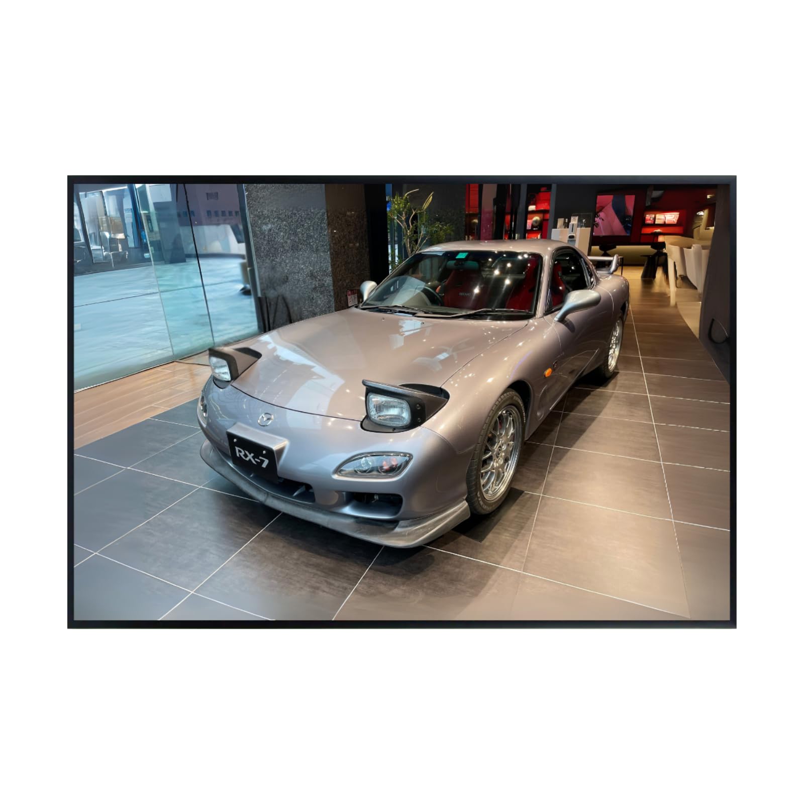 Blessed Posters Mazda RX-7 FD Wall Art – JDM Drift Car Poster Print for Garage, Living Room, Office, or Bedroom – Japanese Sports Car Decor