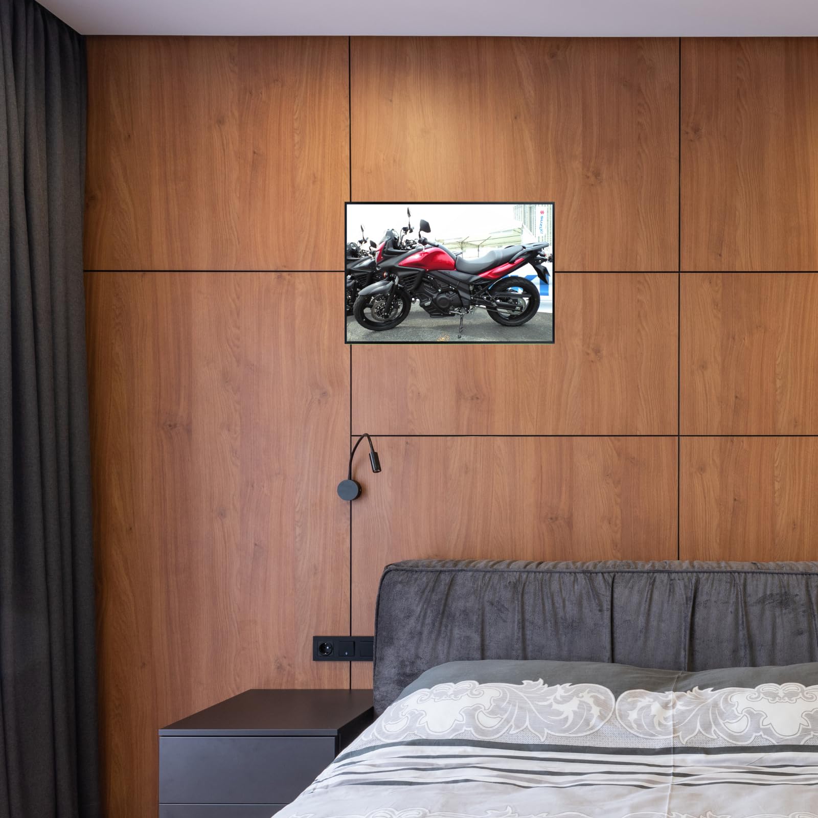 Suzuki V-Strom 650 Motorcycle Poster - Adventure Touring Sportbike Wall Decor for Garage, Living Room or Man Cave