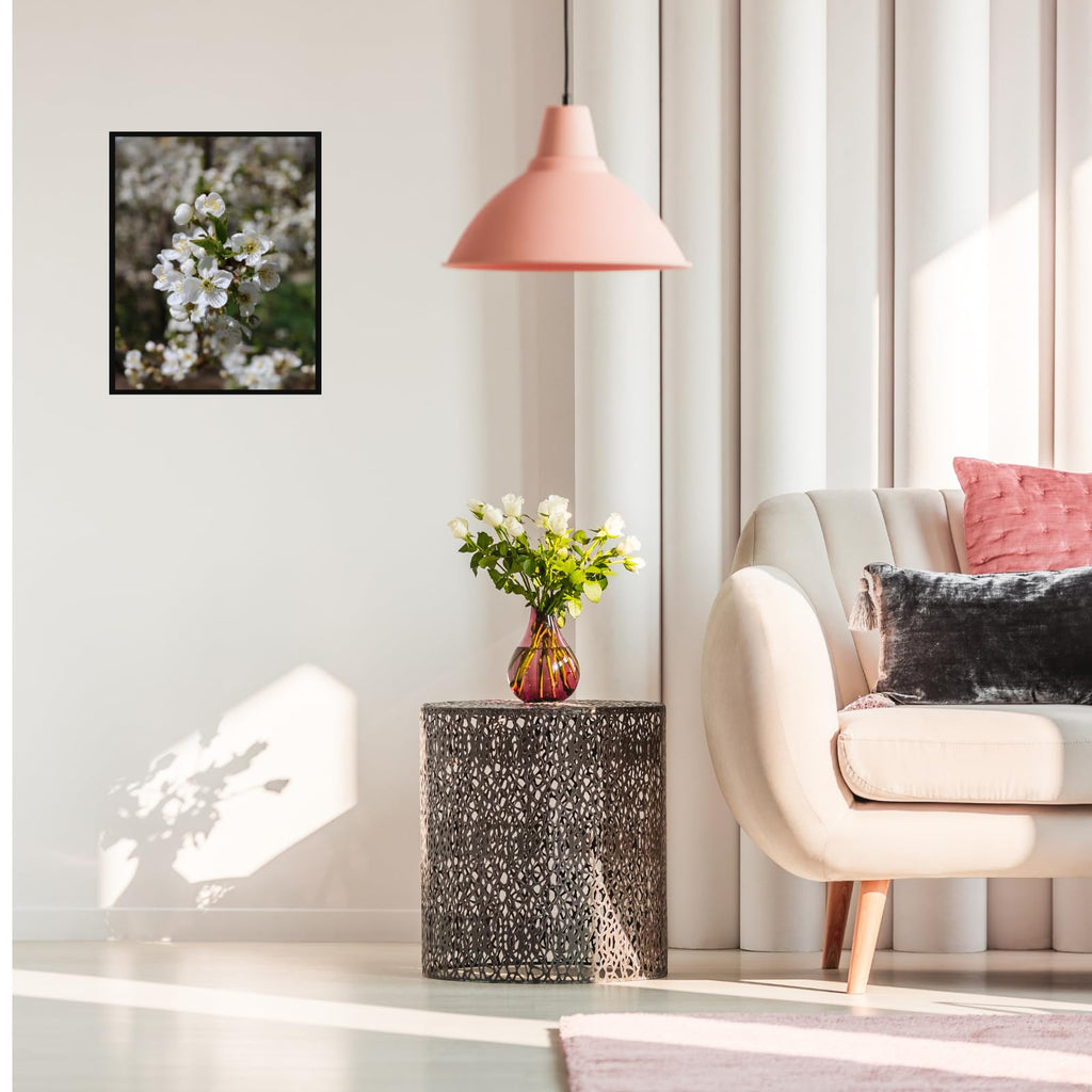 Plum Blossom Wall Art Poster – Botanical Flower Print for Home Decor, Living Room, Bedroom, Office Decoration