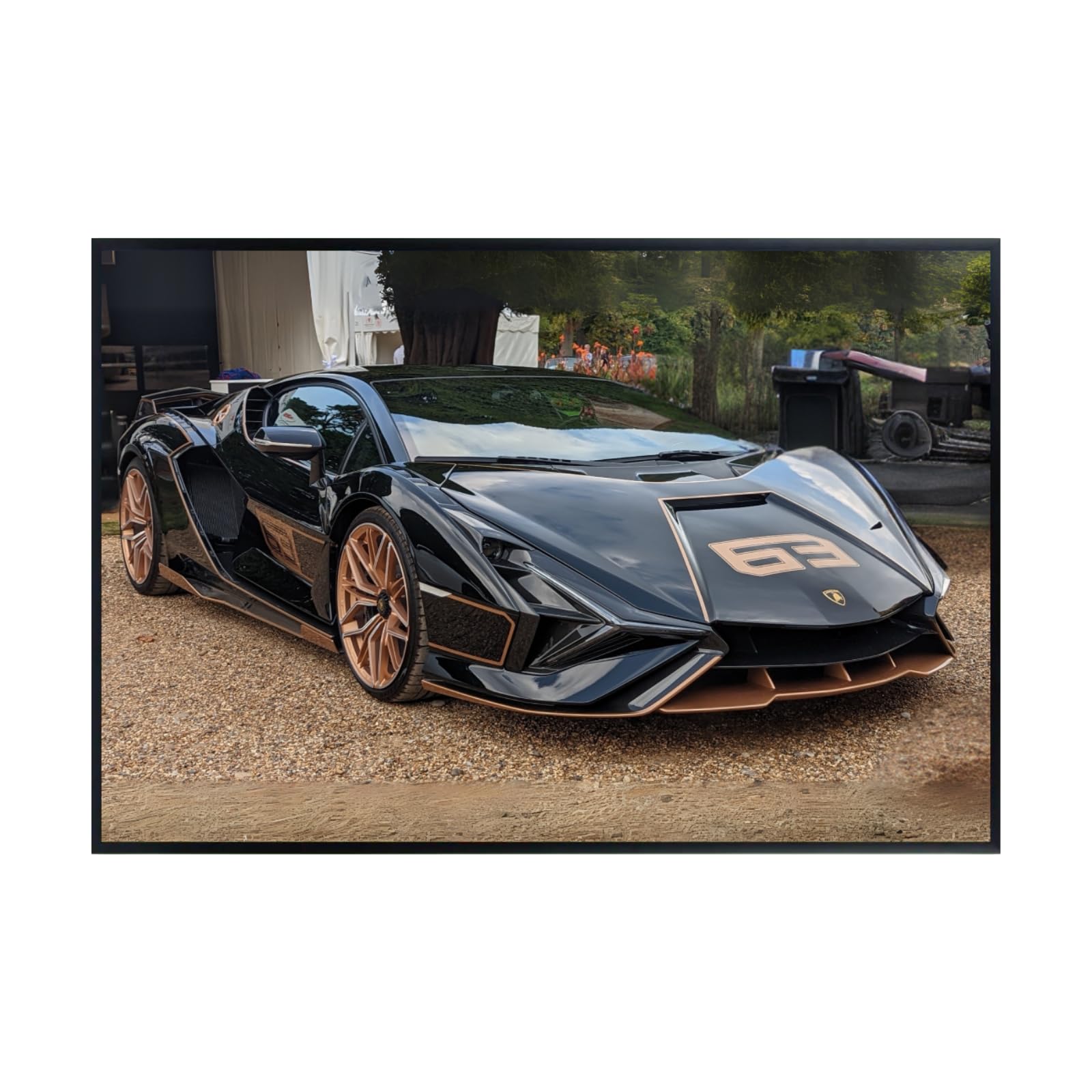 Blessed Posters Lamborghini Aventador SVJ Poster – Modern Supercar Wall Art Print, Hypercar Artwork for Garage, Office, or Bedroom Sports Car Decor