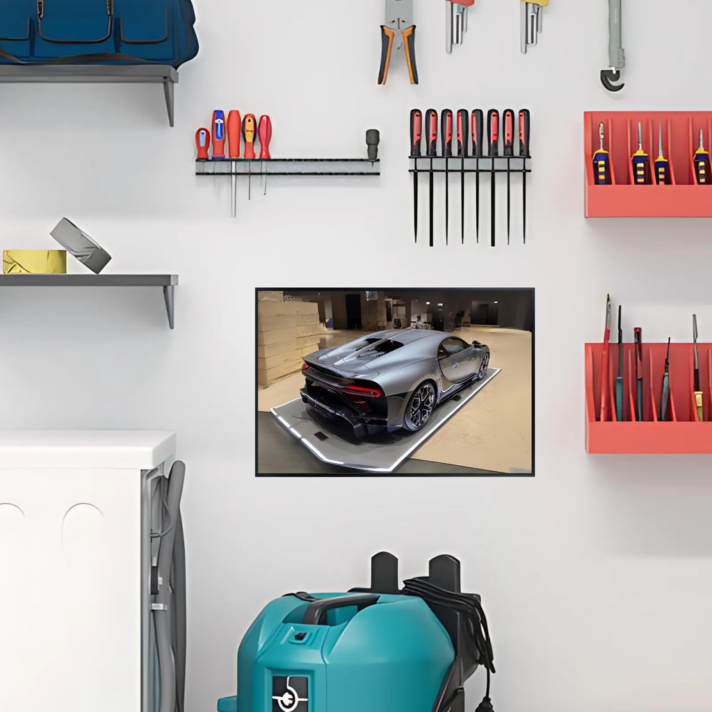 Blessed Posters Bugatti Chiron Wall Art – Modern Supercar Poster for Garage, Office, or Living Room – Luxury Hypercar Print – Automotive Decor Gift for Car Enthusiasts