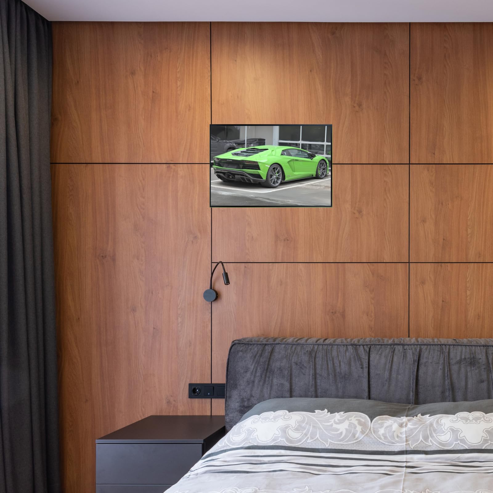 Blessed Posters Lamborghini Aventador Poster – Exotic Supercar Wall Art Print, Hypercar Artwork for Garage, Office, Bedroom, or Living Room Decor