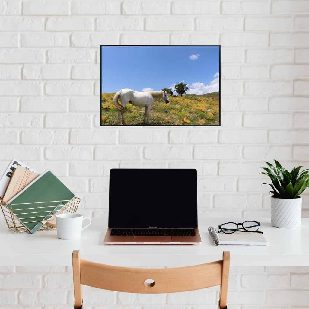 Horse Poster – Nature Scenic Wall Art Print for Living Room, Bedroom, Office, or Home Decor