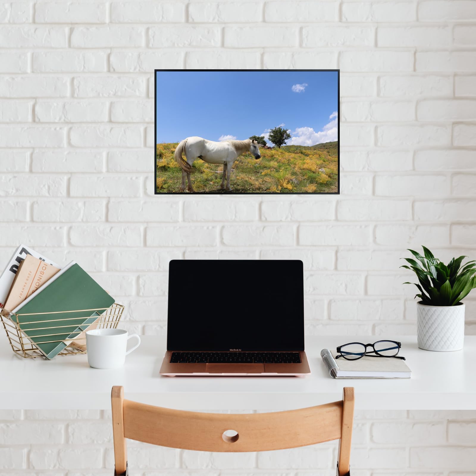 Horse Poster – Nature Scenic Wall Art Print for Living Room, Bedroom, Office, or Home Decor