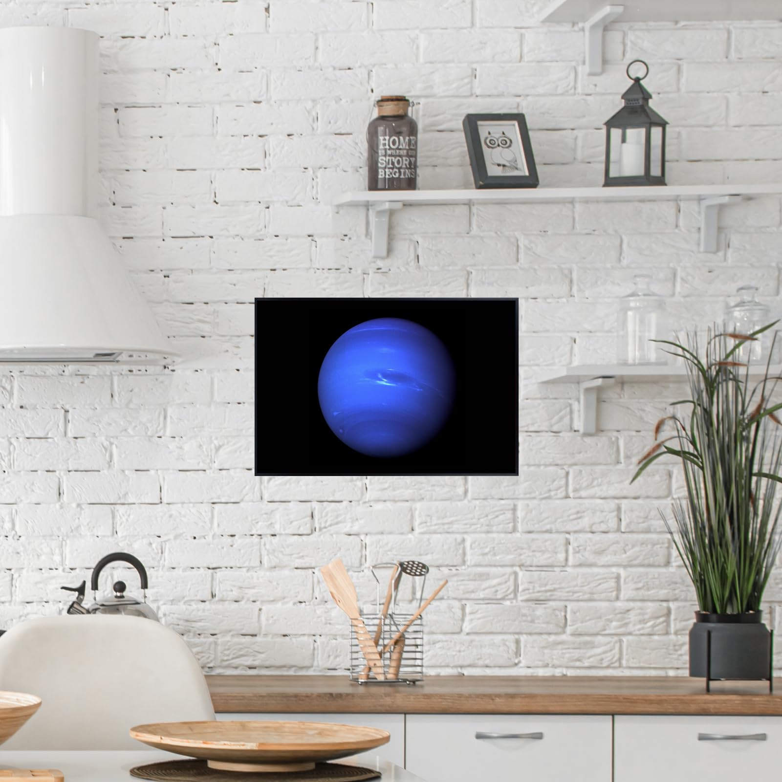 Blessed Posters Neptune Poster – Night Sky Wall Art Print for Bedroom, Living Room, Office, or Home Decor – Space Astronomy Photography Artwork